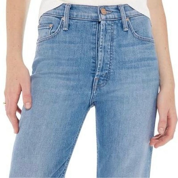 Mother Jeans - The Tomcat Crop Straight Leg Jean In World At My Feet - Size 29 - Picture 4 of 8